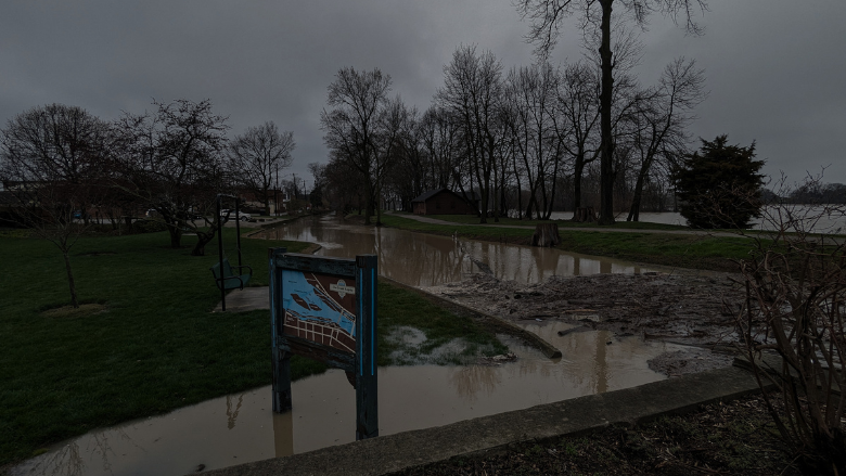 Drone Footage of Raging Maumee River