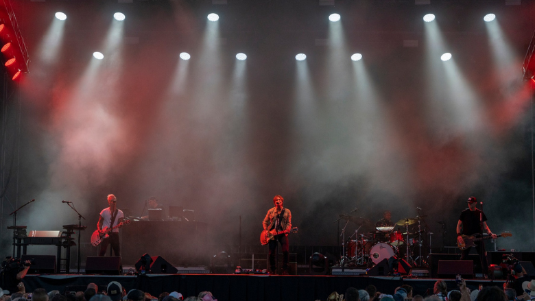 Live performance at Bash on the Bay music festival on South Bass Island in Put-in-Bay, Ohio
